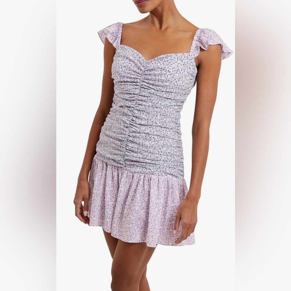 French Connection Enora Ruched Girls' Mini Dress WORN ONCE